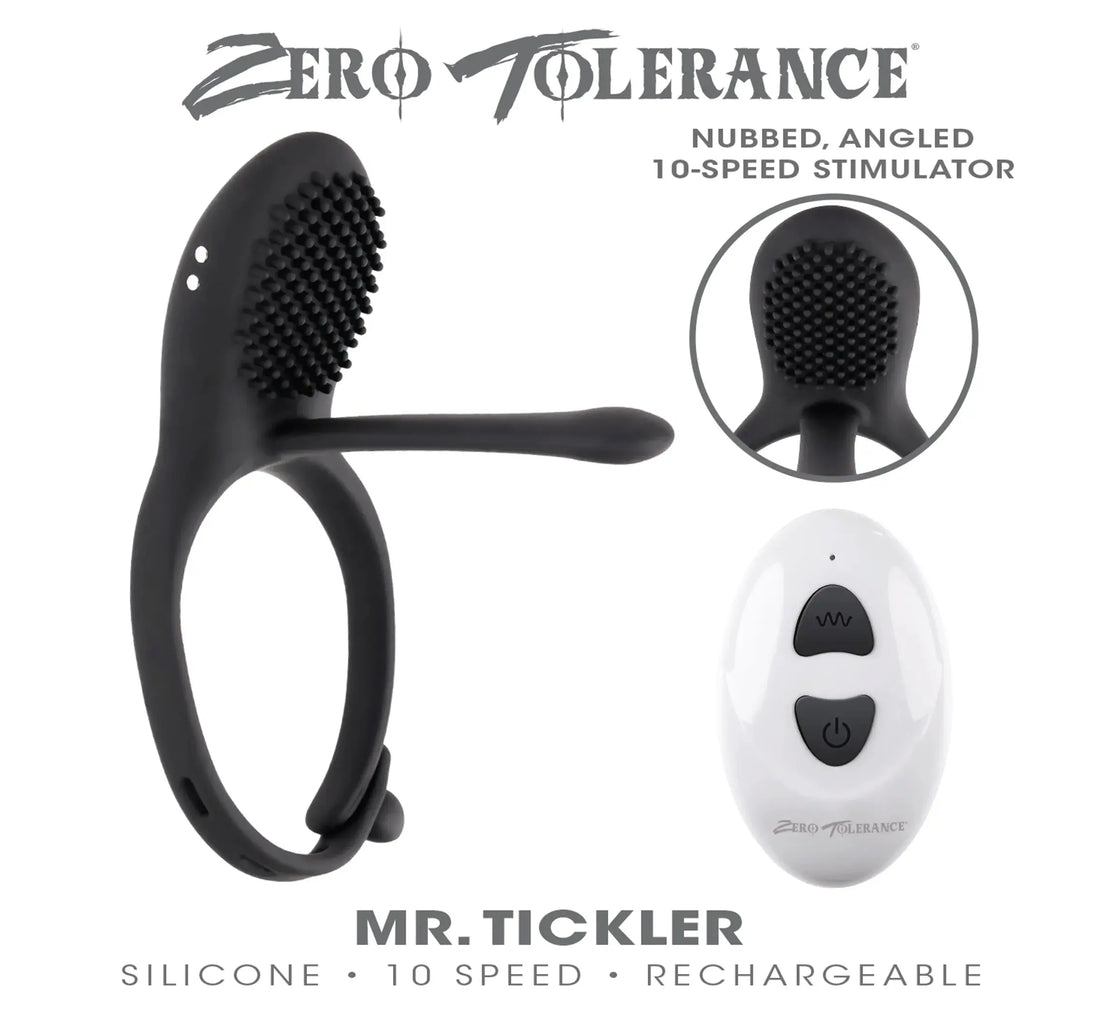 Zero Tolerance Mr. Tickler Vibrating Cock Ring Evolved Novelties