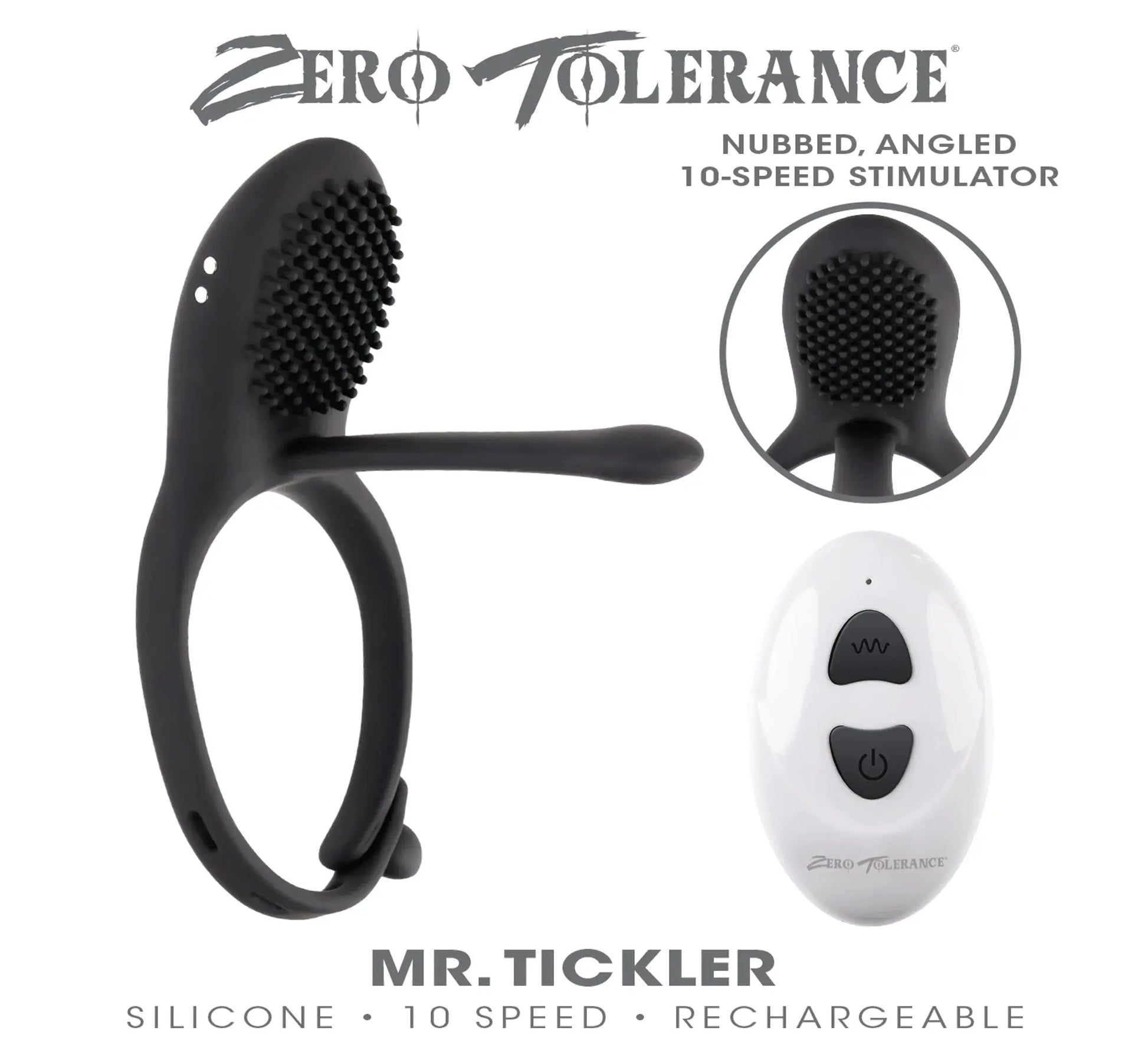 Zero Tolerance Mr. Tickler Vibrating Cock Ring Evolved Novelties