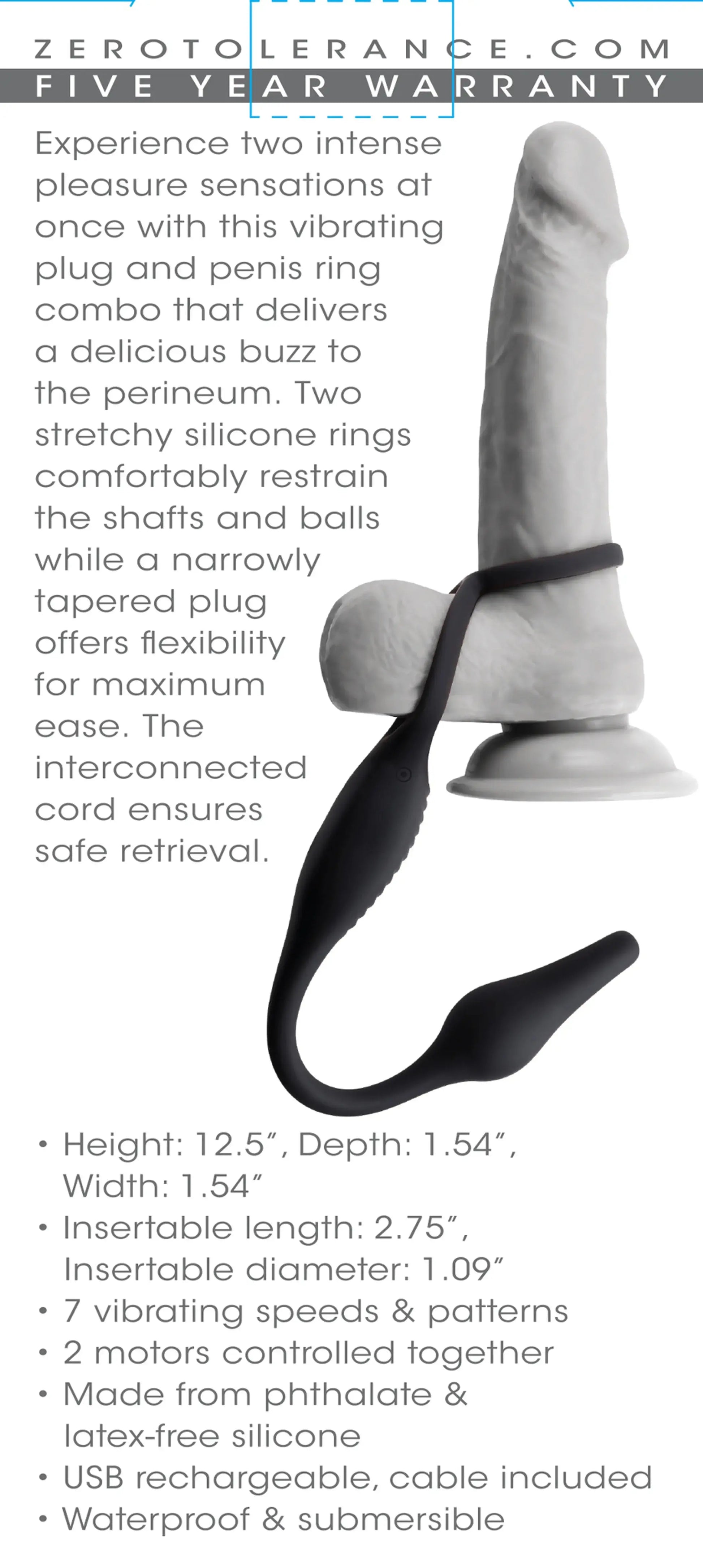 Zero Tolerance Plug & Tug Evolved Novelties