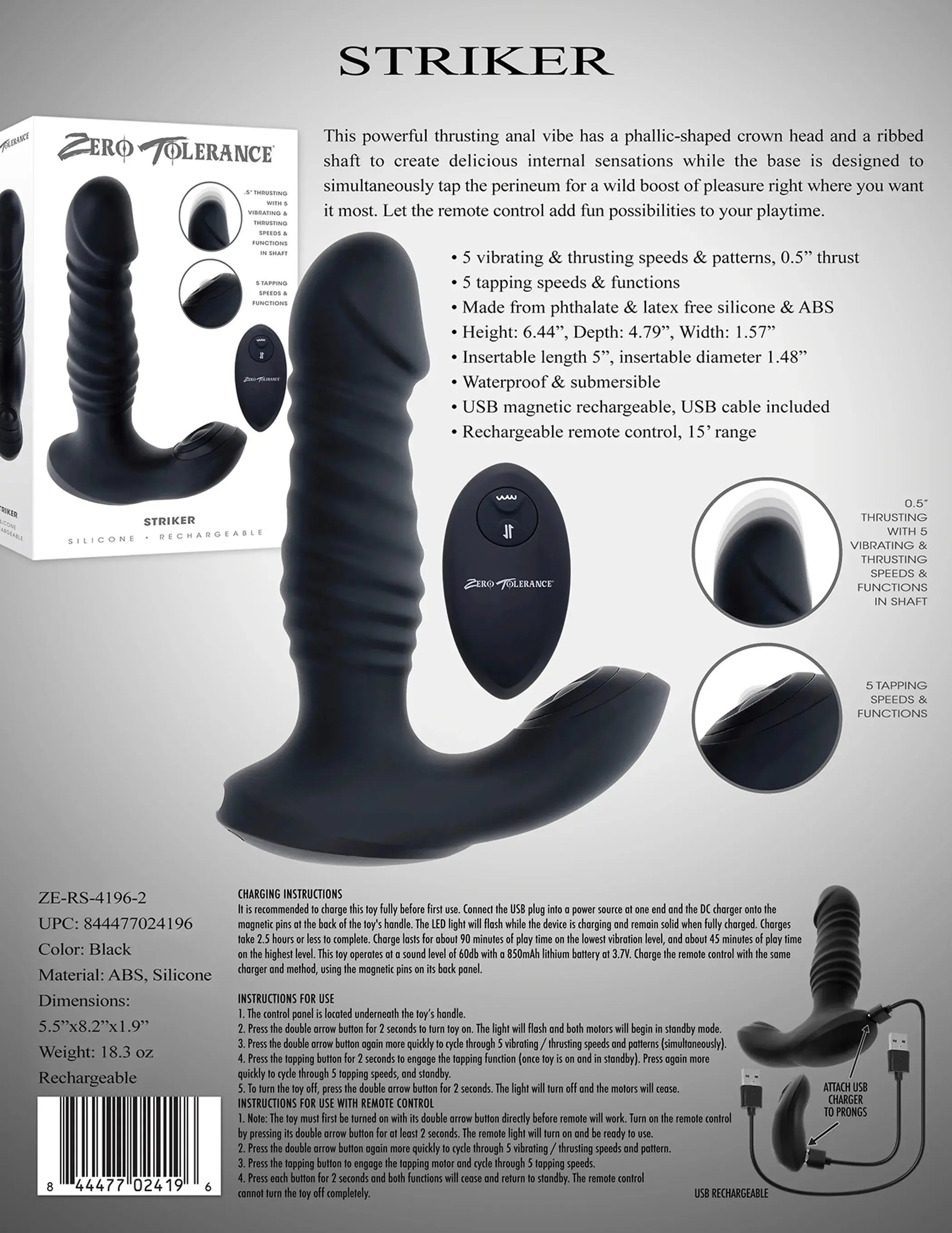 Zero Tolerance Striker Evolved Novelties