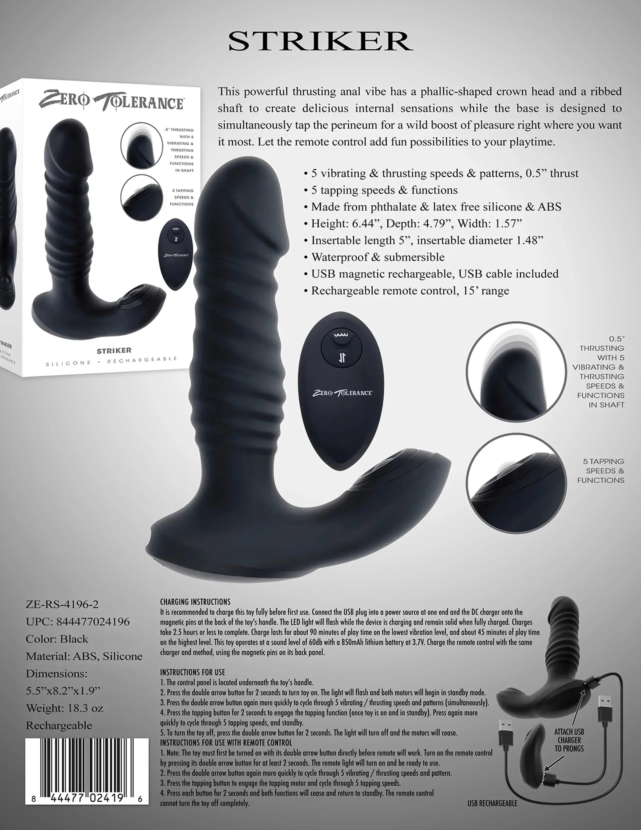Zero Tolerance Striker Evolved Novelties