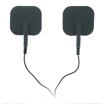 ZEUS ELECTROSEX BLACK ADHESIVE SILICONE PADS PAIR XR Brands