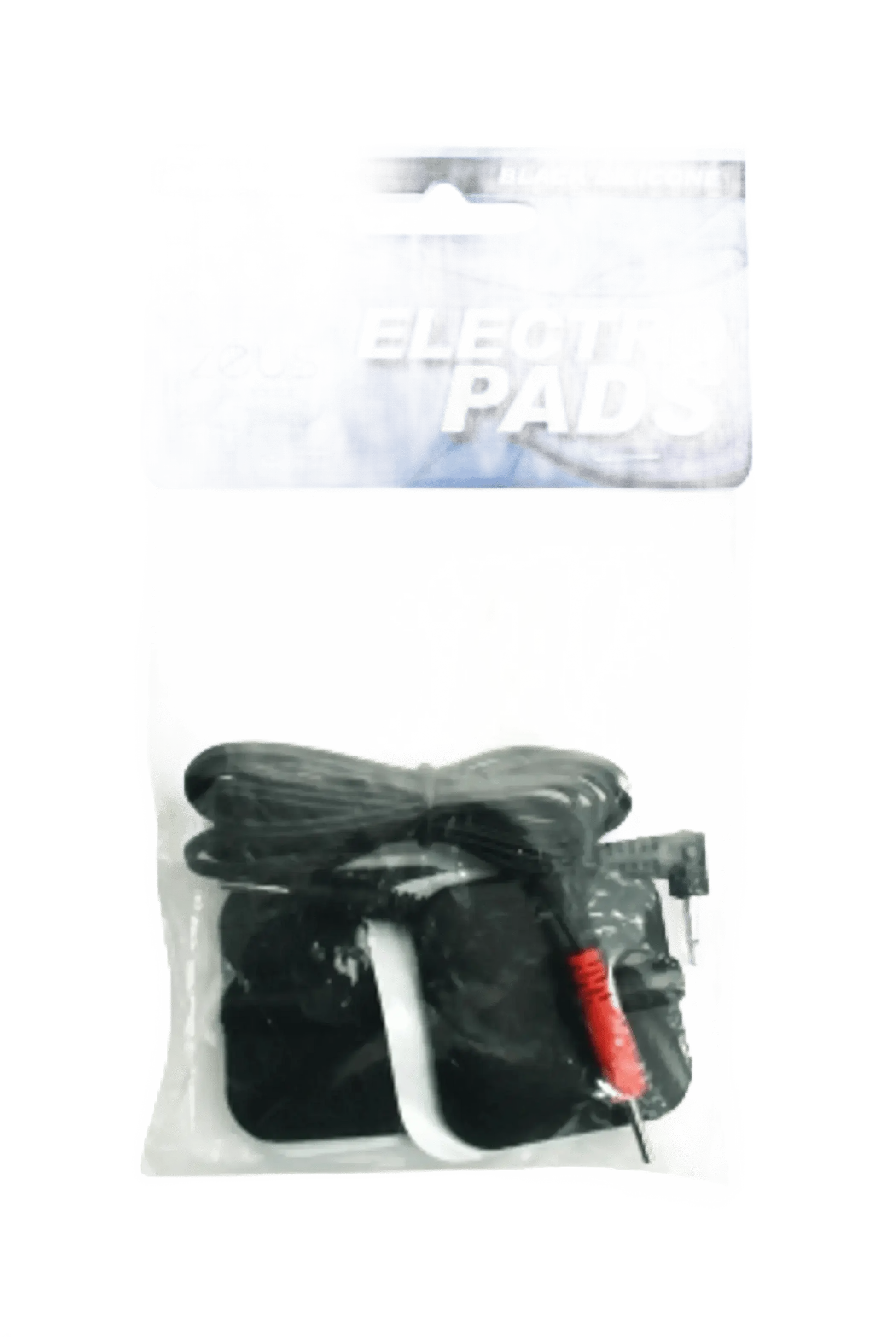 ZEUS ELECTROSEX BLACK ADHESIVE SILICONE PADS PAIR XR Brands