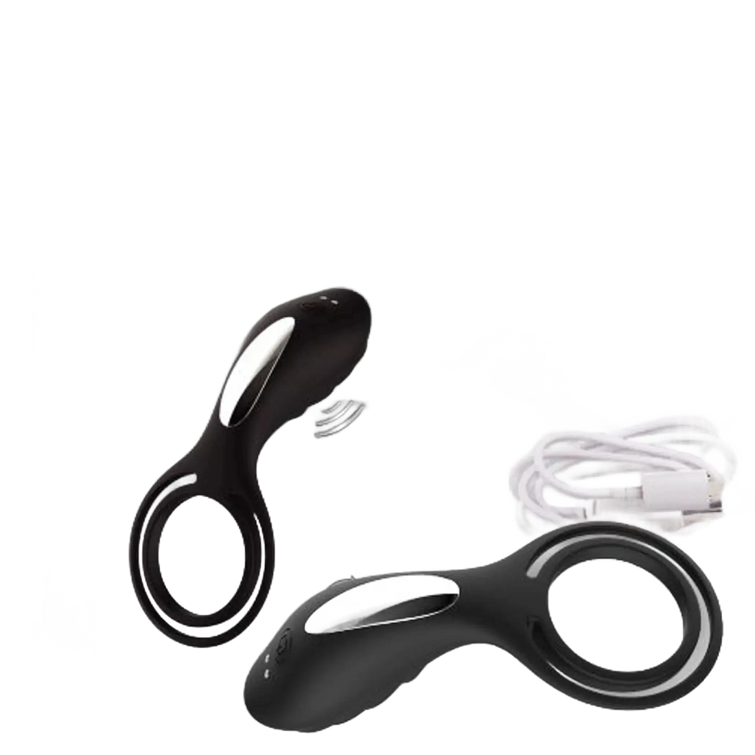 DOCTOR LOVE ZINGER+ VIBRATING RECHARGEABLE COCK RING BLACK Doctor Love
