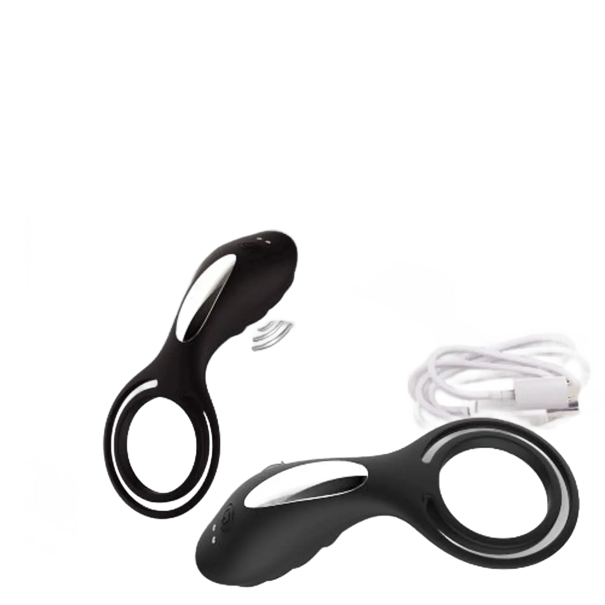 DOCTOR LOVE ZINGER+ VIBRATING RECHARGEABLE COCK RING BLACK Doctor Love