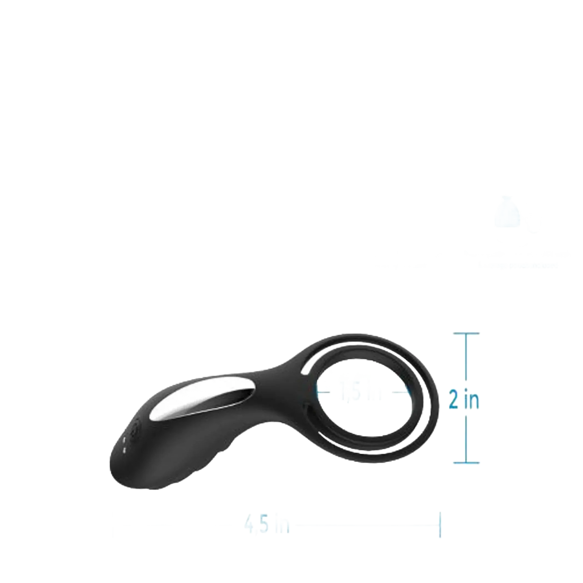 DOCTOR LOVE ZINGER+ VIBRATING RECHARGEABLE COCK RING BLACK Doctor Love