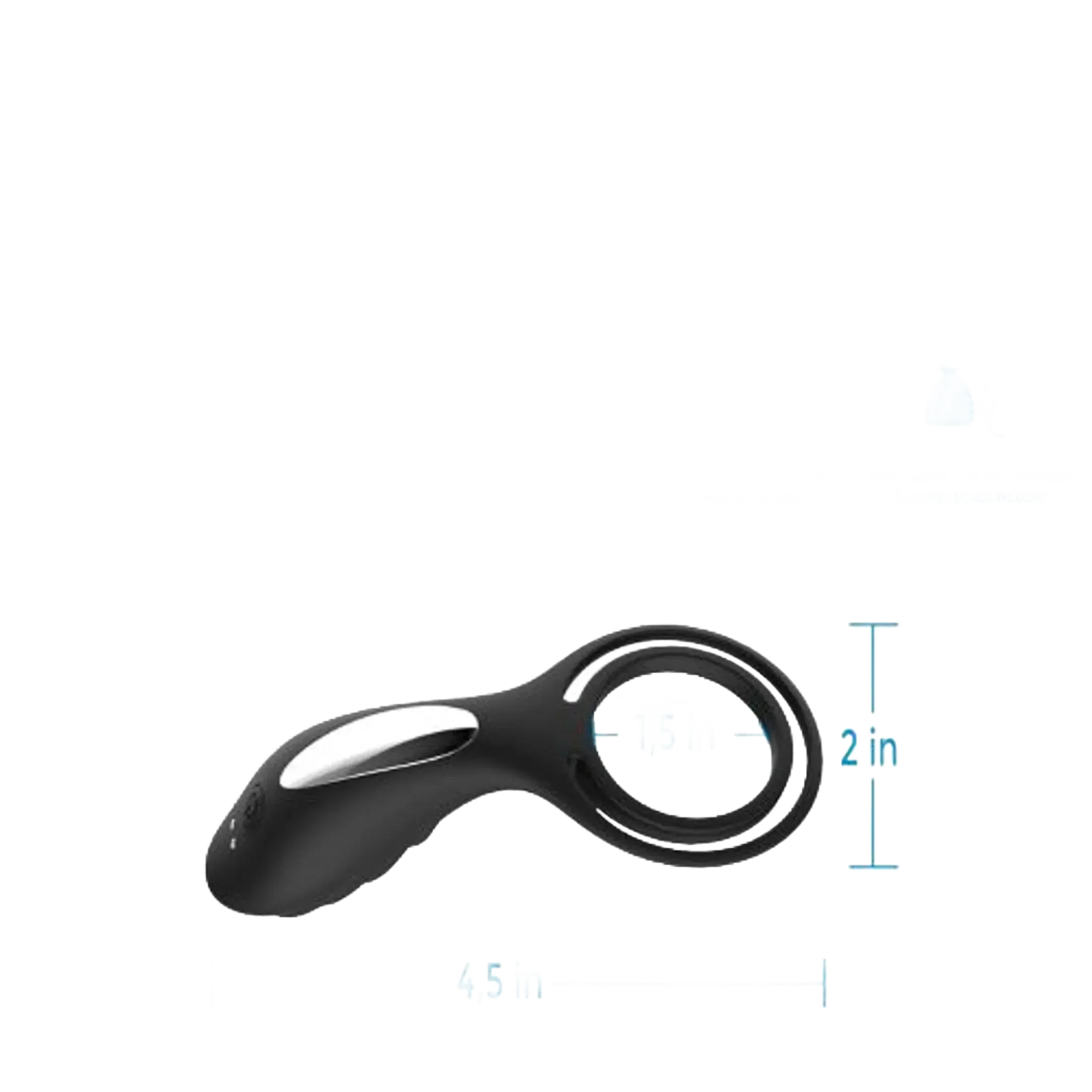 DOCTOR LOVE ZINGER+ VIBRATING RECHARGEABLE COCK RING BLACK Doctor Love